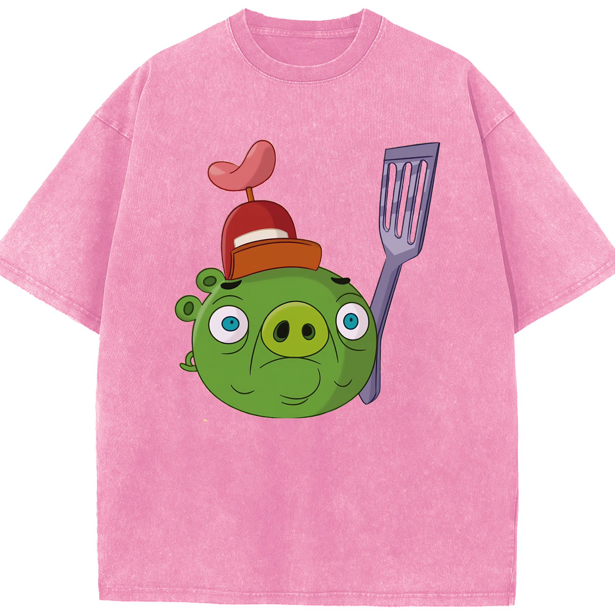 （画像用） Angry Birds アングリーバード 綿100% ヴィンテージ風 半袖Tシャツ（フロントプリント）